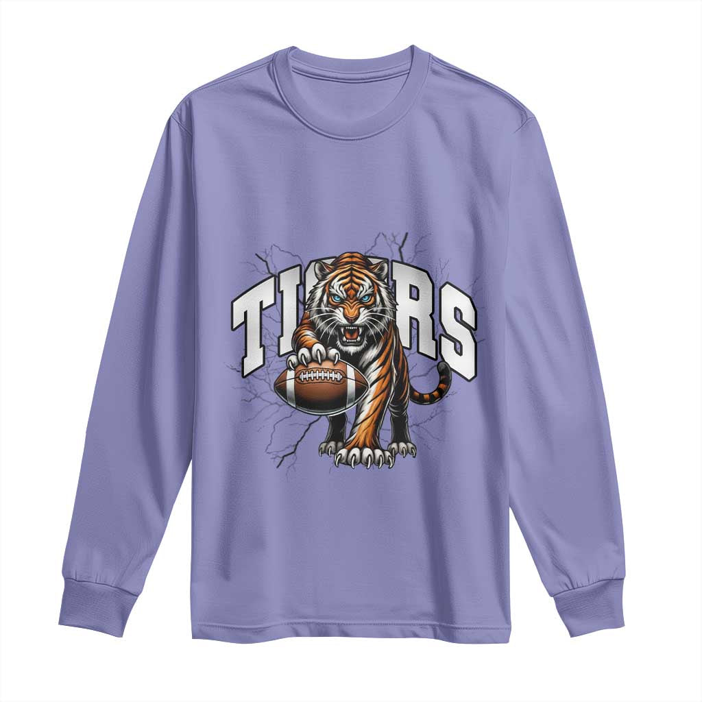 Funny Bengal Tiger Long Sleeve Shirt Gift For Football Lover - Wonder Print Shop