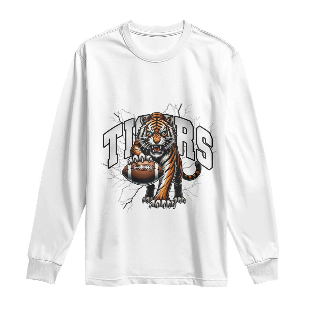 Funny Bengal Tiger Long Sleeve Shirt Gift For Football Lover - Wonder Print Shop