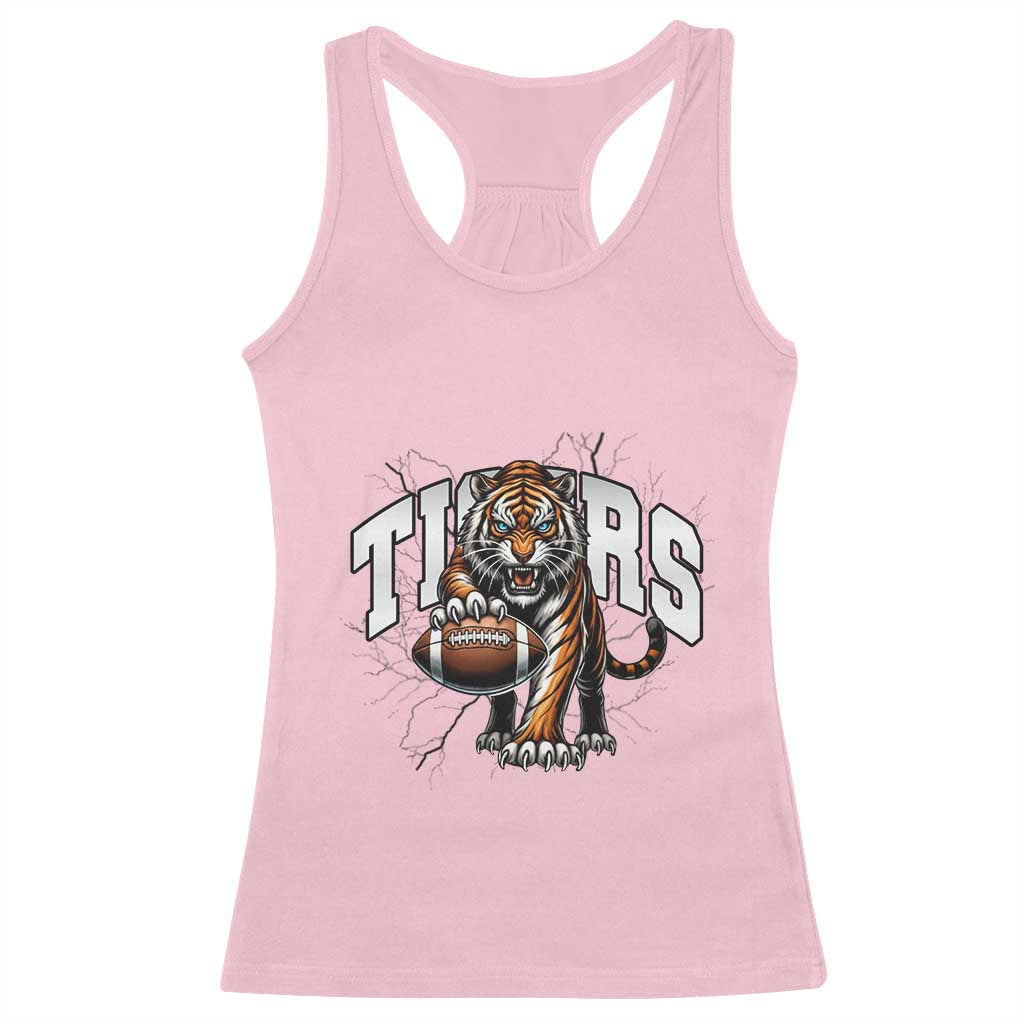 Funny Bengal Tiger Racerback Tank Top Gift For Football Lover - Wonder Print Shop