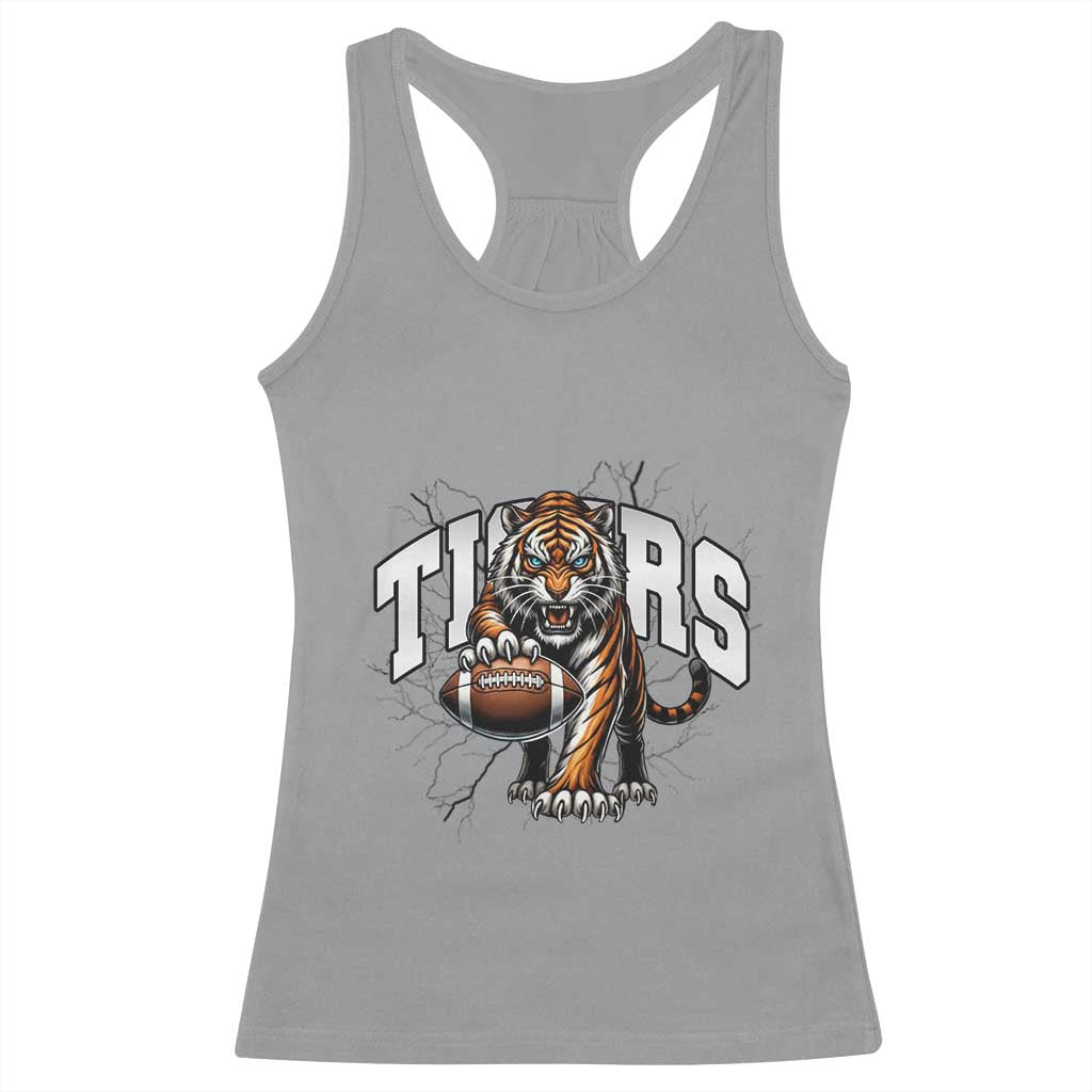 Funny Bengal Tiger Racerback Tank Top Gift For Football Lover - Wonder Print Shop