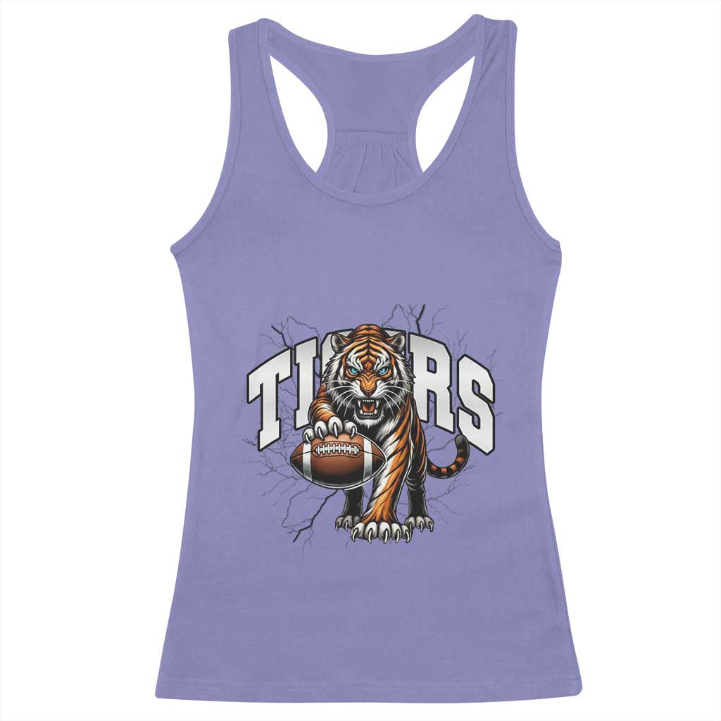 Funny Bengal Tiger Racerback Tank Top Gift For Football Lover - Wonder Print Shop