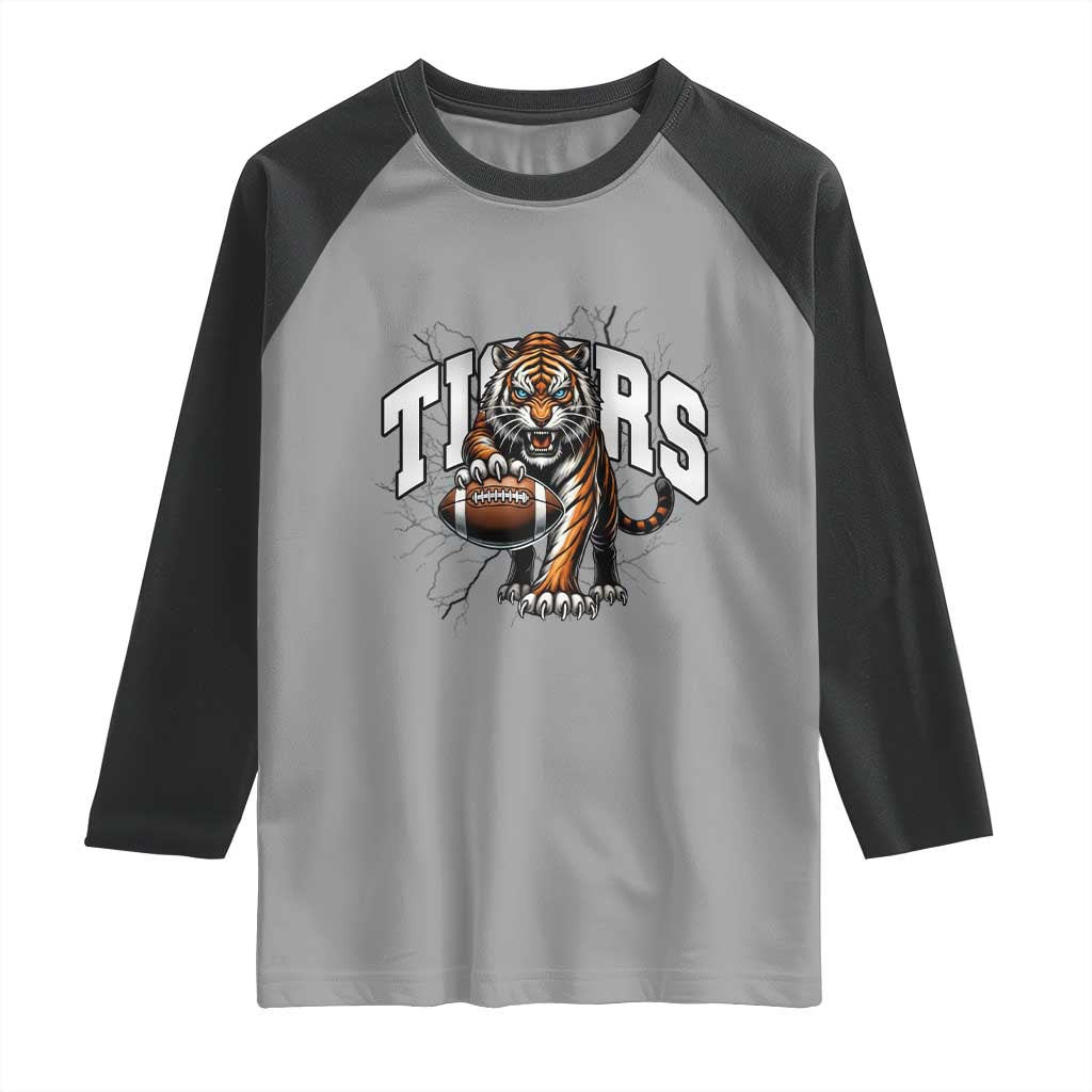 Funny Bengal Tiger Raglan Shirt Gift For Football Lover - Wonder Print Shop