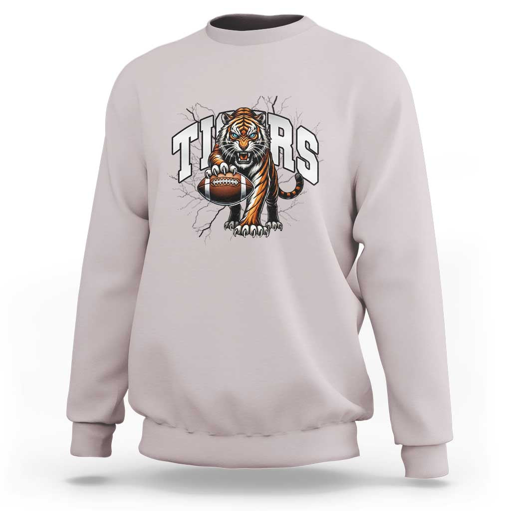 Funny Bengal Tiger Sweatshirt Gift For Football Lover - Wonder Print Shop