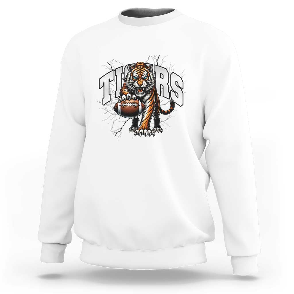 Funny Bengal Tiger Sweatshirt Gift For Football Lover - Wonder Print Shop