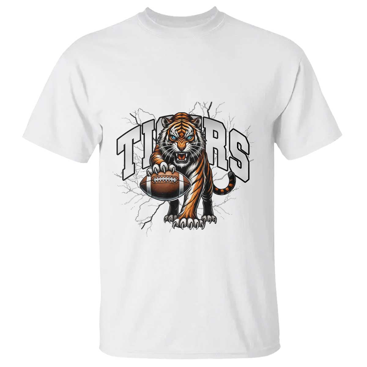 Funny Bengal Tiger T Shirt Gift For Football Lover - Wonder Print Shop