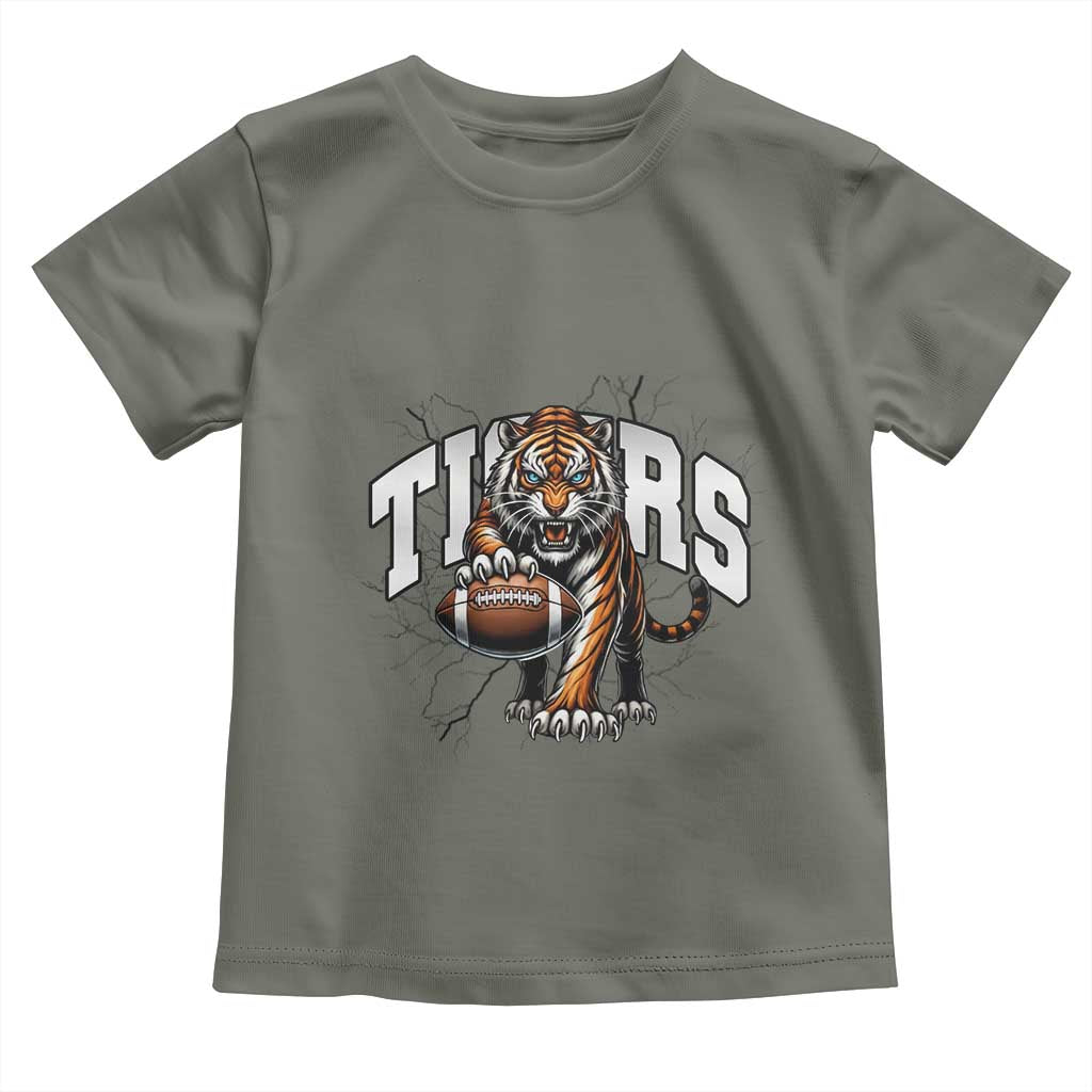 Funny Bengal Tiger Toddler T Shirt Gift For Football Lover - Wonder Print Shop