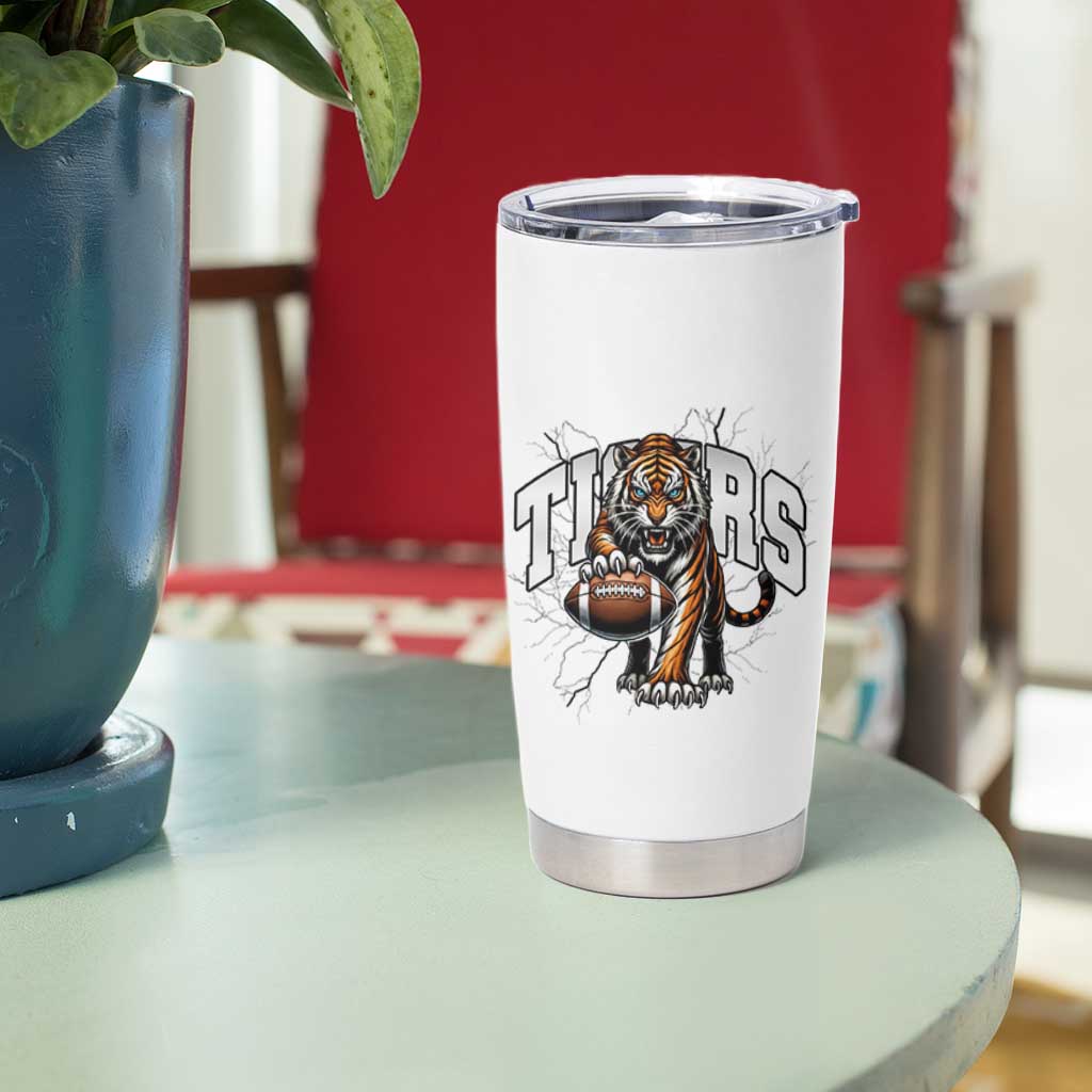 Funny Bengal Tiger Tumbler Cup Gift For Football Lover - Wonder Print Shop