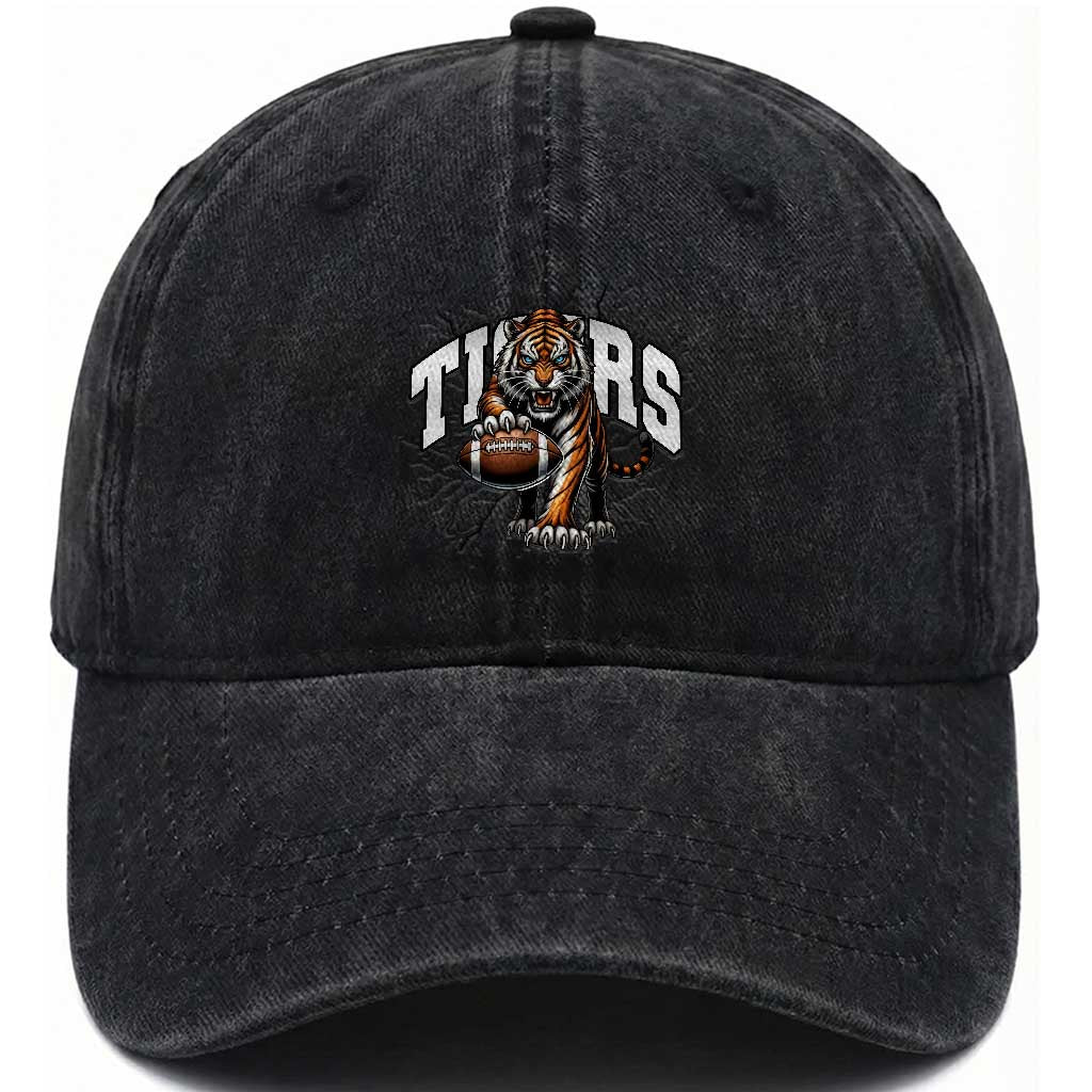 Funny BFT Gift For Football Lover Washed Cotton Baseball Cap