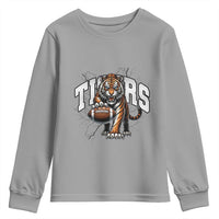 Funny Bengal Tiger Youth Sweatshirt Gift For Football Lover - Wonder Print Shop