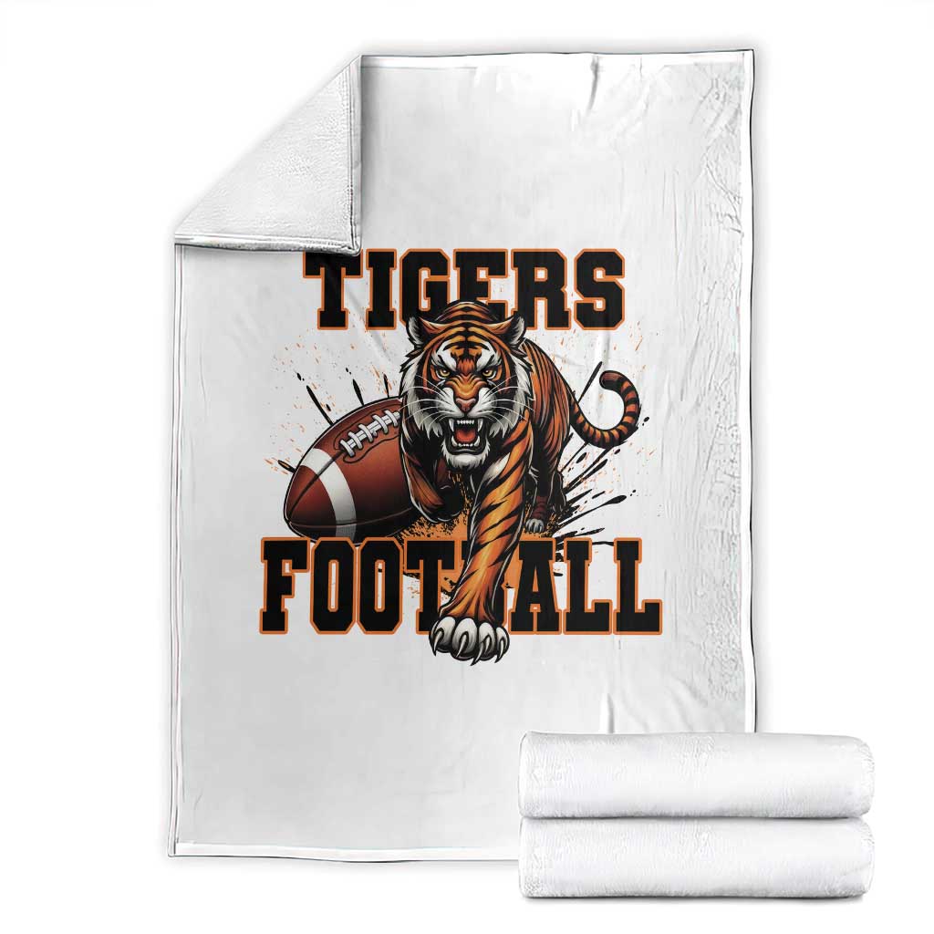 Bengal Tiger Football Throw Blanket Game Day Gift - Wonder Print Shop