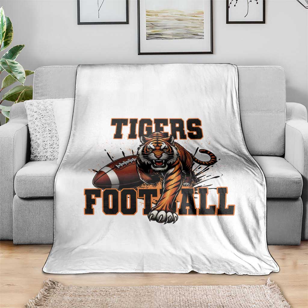 Bengal Tiger Football Throw Blanket Game Day Gift - Wonder Print Shop