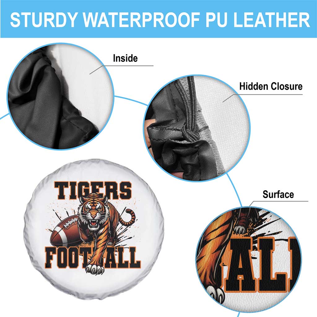Bengal Tiger Football Spare Tire Cover Game Day Gift - Wonder Print Shop