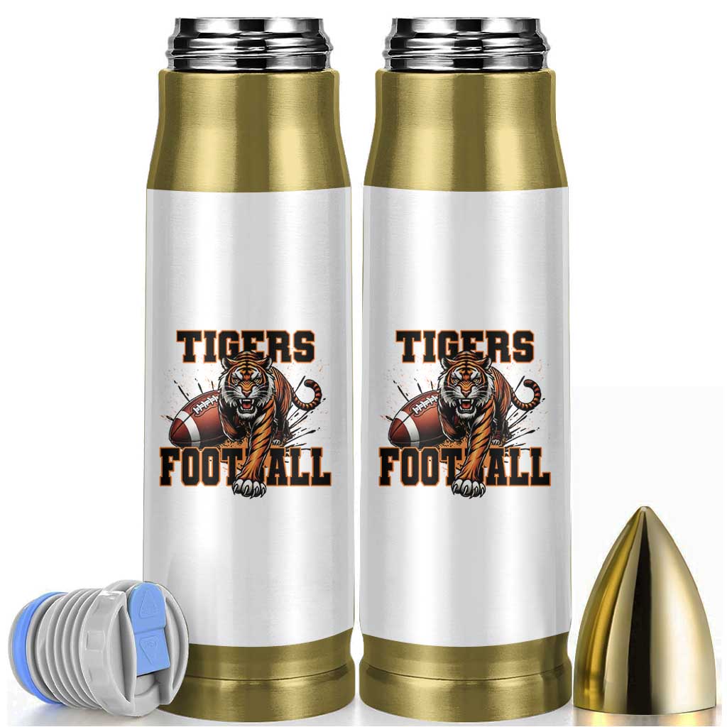 Bengal Tiger Football Bullet Tumbler Game Day Gift - Wonder Print Shop