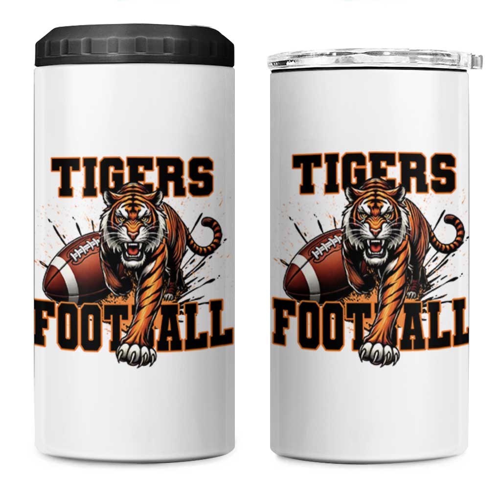 Bengal Tiger Football 4 in 1 Can Cooler Tumbler Game Day Gift - Wonder Print Shop