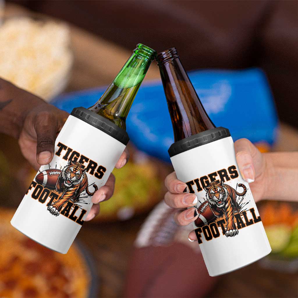 Bengal Tiger Football 4 in 1 Can Cooler Tumbler Game Day Gift - Wonder Print Shop