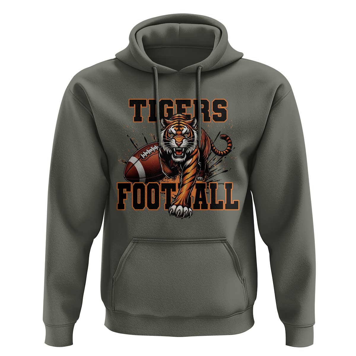 Bengal Tiger Football Hoodie Game Day Gift - Wonder Print Shop