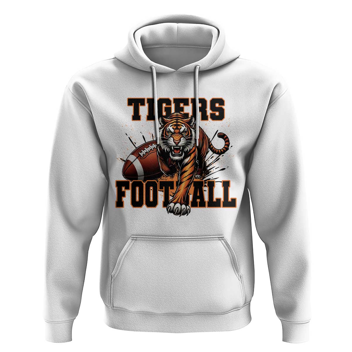 Bengal Tiger Football Hoodie Game Day Gift - Wonder Print Shop