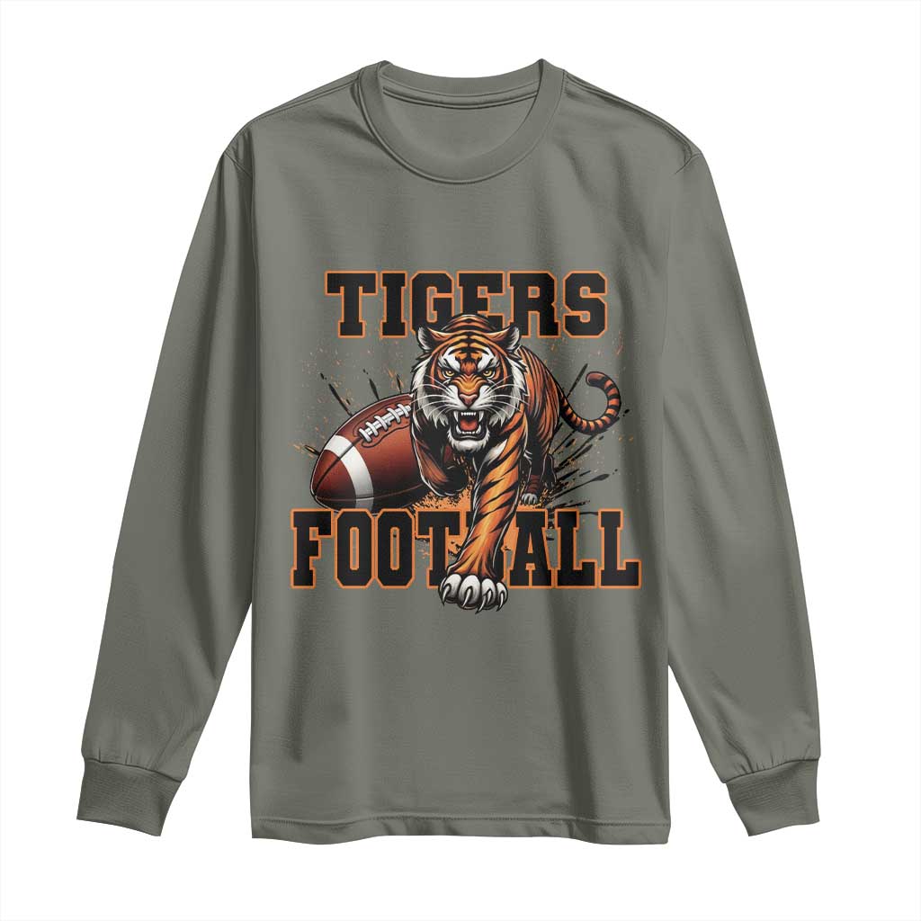 Bengal Tiger Football Long Sleeve Shirt Game Day Gift - Wonder Print Shop