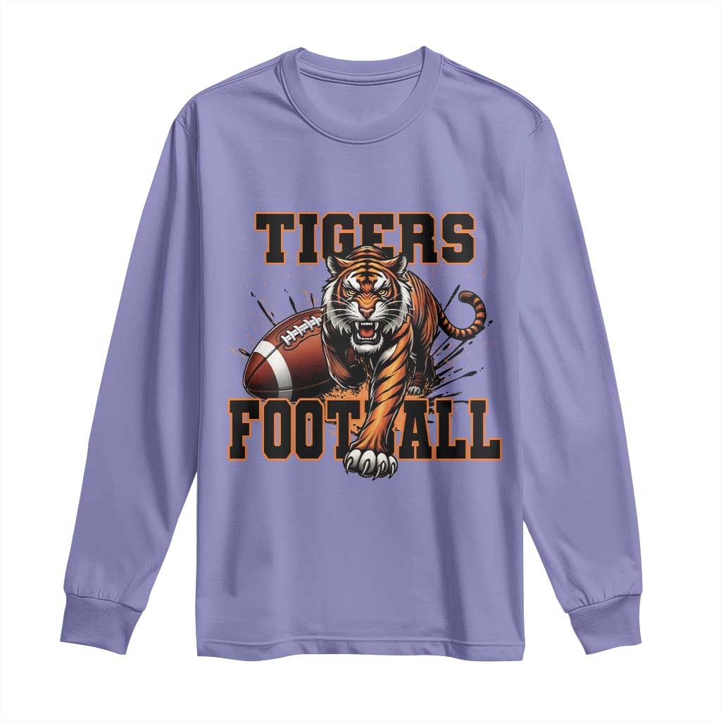 Bengal Tiger Football Long Sleeve Shirt Game Day Gift - Wonder Print Shop