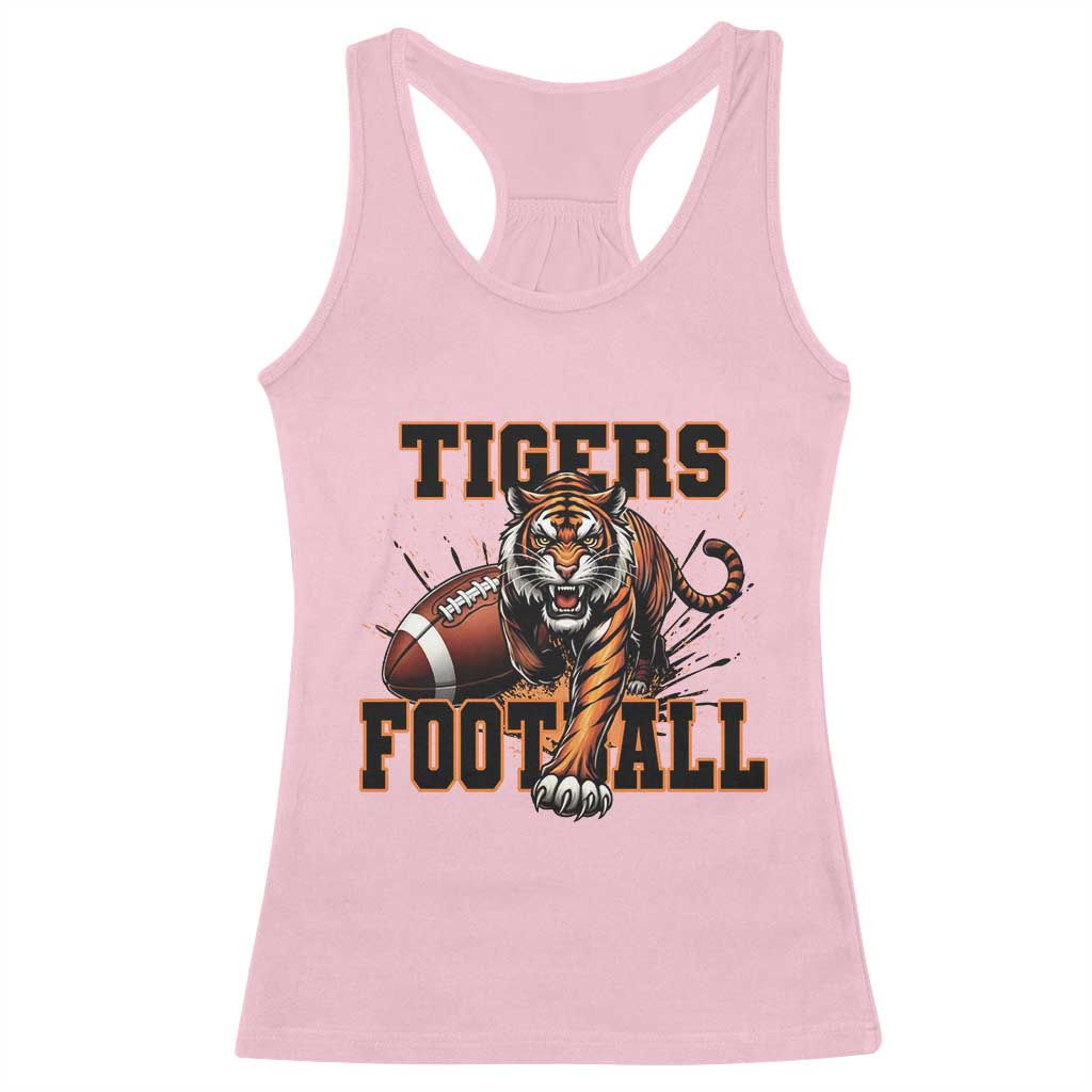 Bengal Tiger Football Racerback Tank Top Game Day Gift - Wonder Print Shop