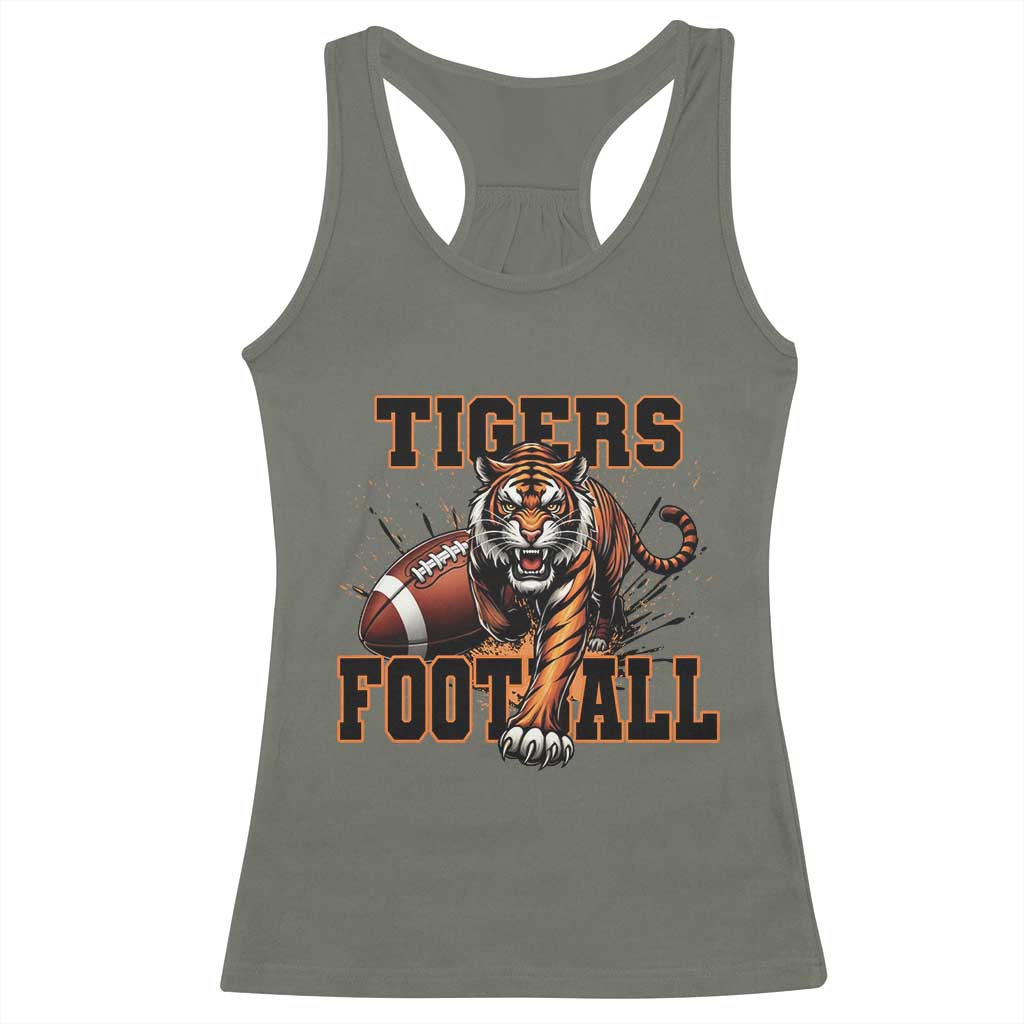 Bengal Tiger Football Racerback Tank Top Game Day Gift - Wonder Print Shop