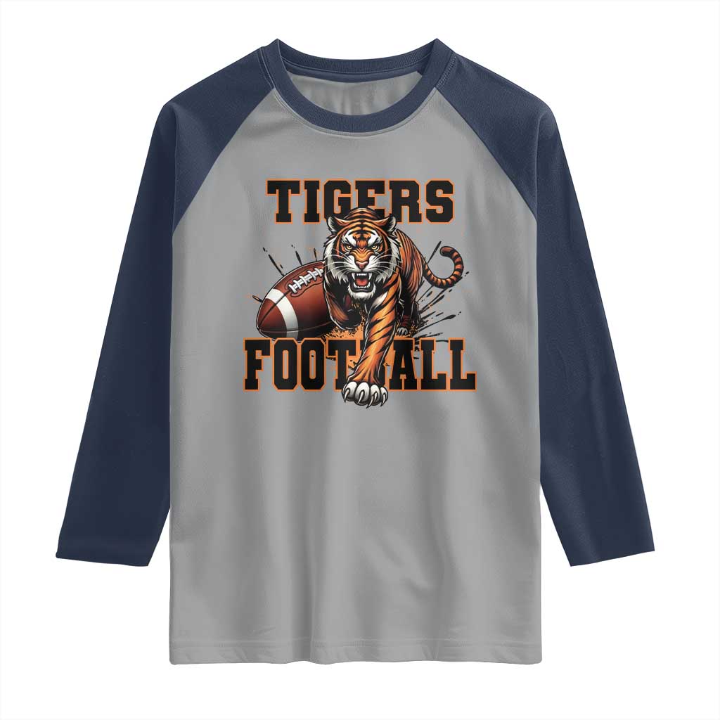 Bengal Tiger Football Raglan Shirt Game Day Gift - Wonder Print Shop