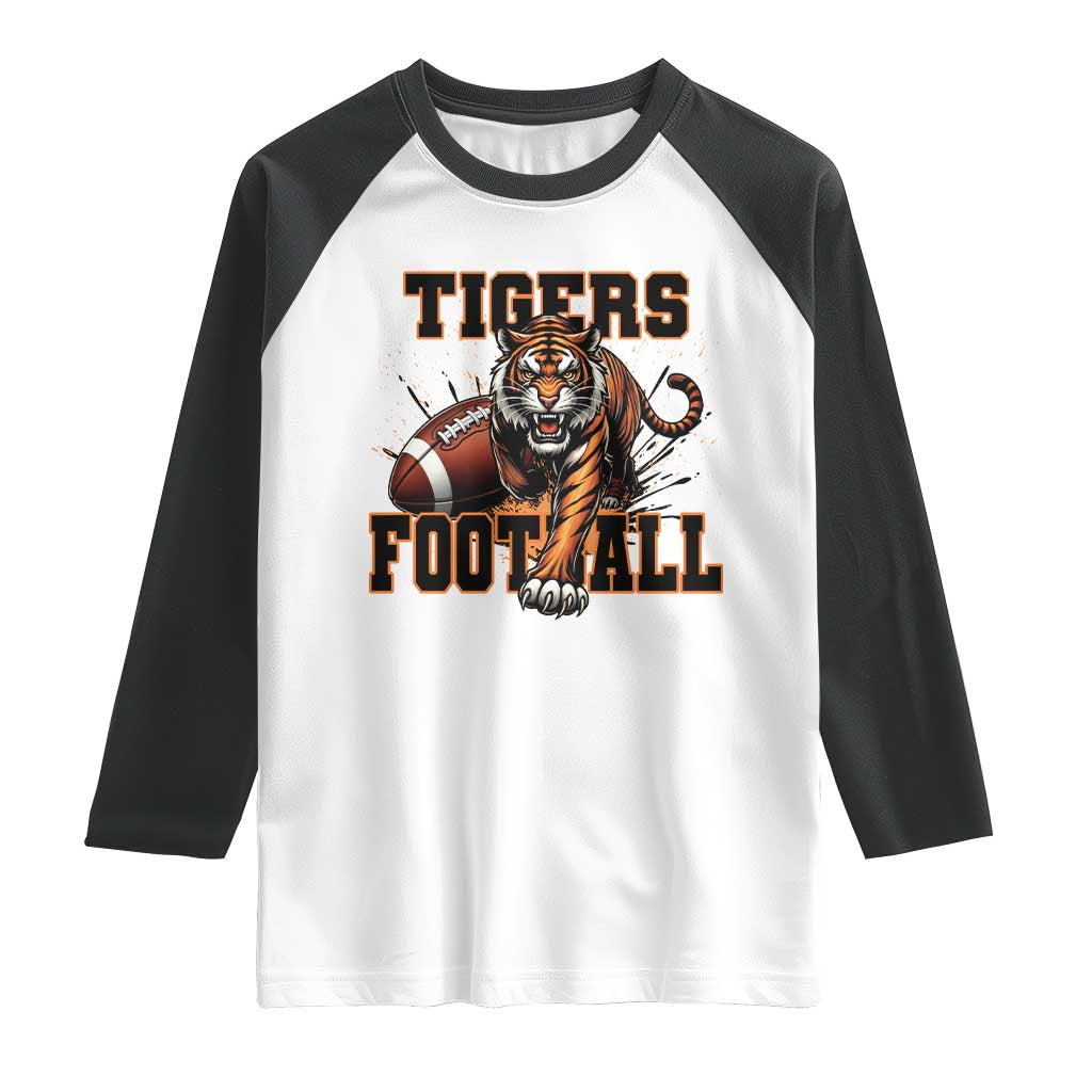 Bengal Tiger Football Raglan Shirt Game Day Gift - Wonder Print Shop