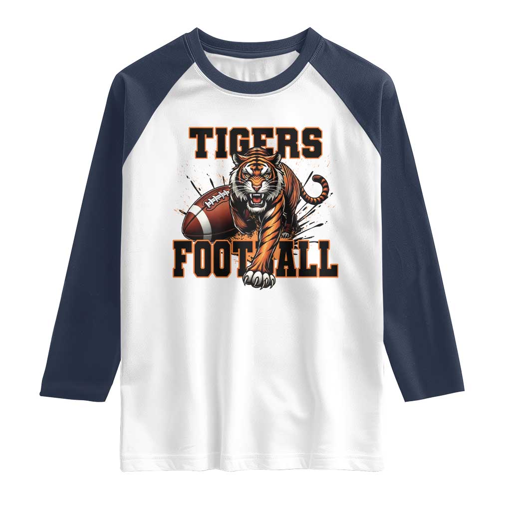 Bengal Tiger Football Raglan Shirt Game Day Gift - Wonder Print Shop