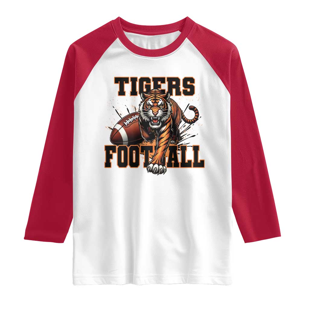 Bengal Tiger Football Raglan Shirt Game Day Gift - Wonder Print Shop