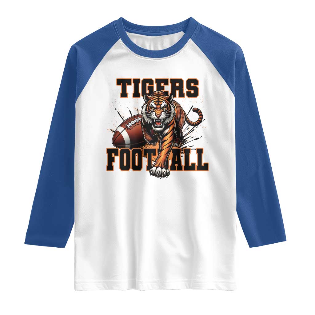 Bengal Tiger Football Raglan Shirt Game Day Gift - Wonder Print Shop