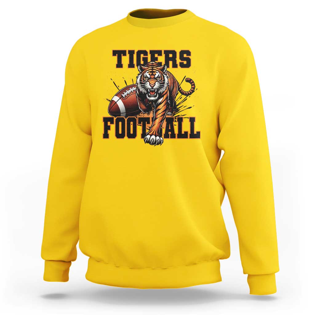 Bengal Tiger Football Sweatshirt Game Day Gift - Wonder Print Shop