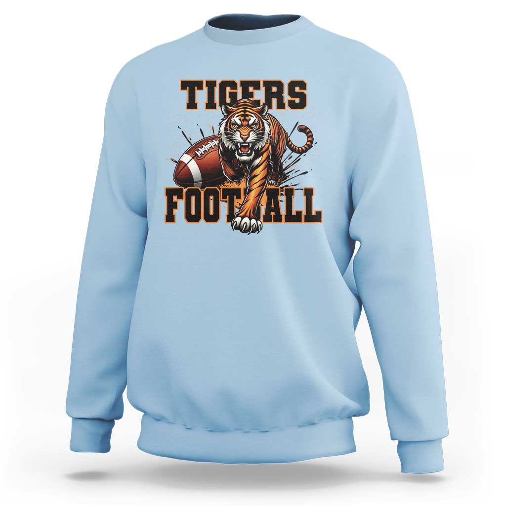 Bengal Tiger Football Sweatshirt Game Day Gift - Wonder Print Shop
