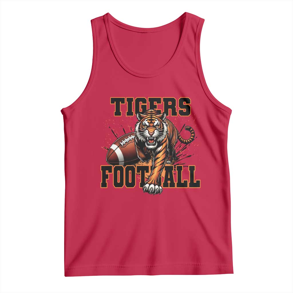 Bengal Tiger Football Tank Top Game Day Gift - Wonder Print Shop
