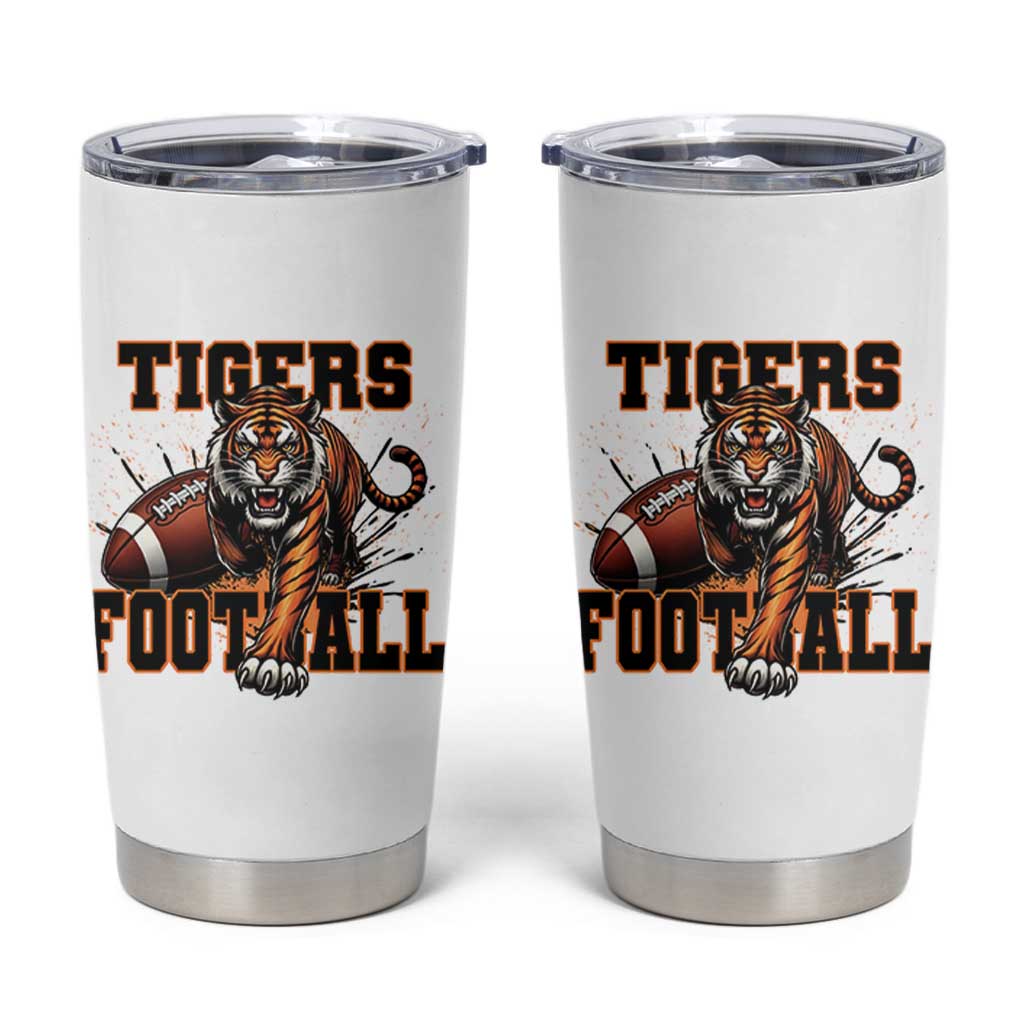 Bengal Tiger Football Tumbler Cup Game Day Gift - Wonder Print Shop