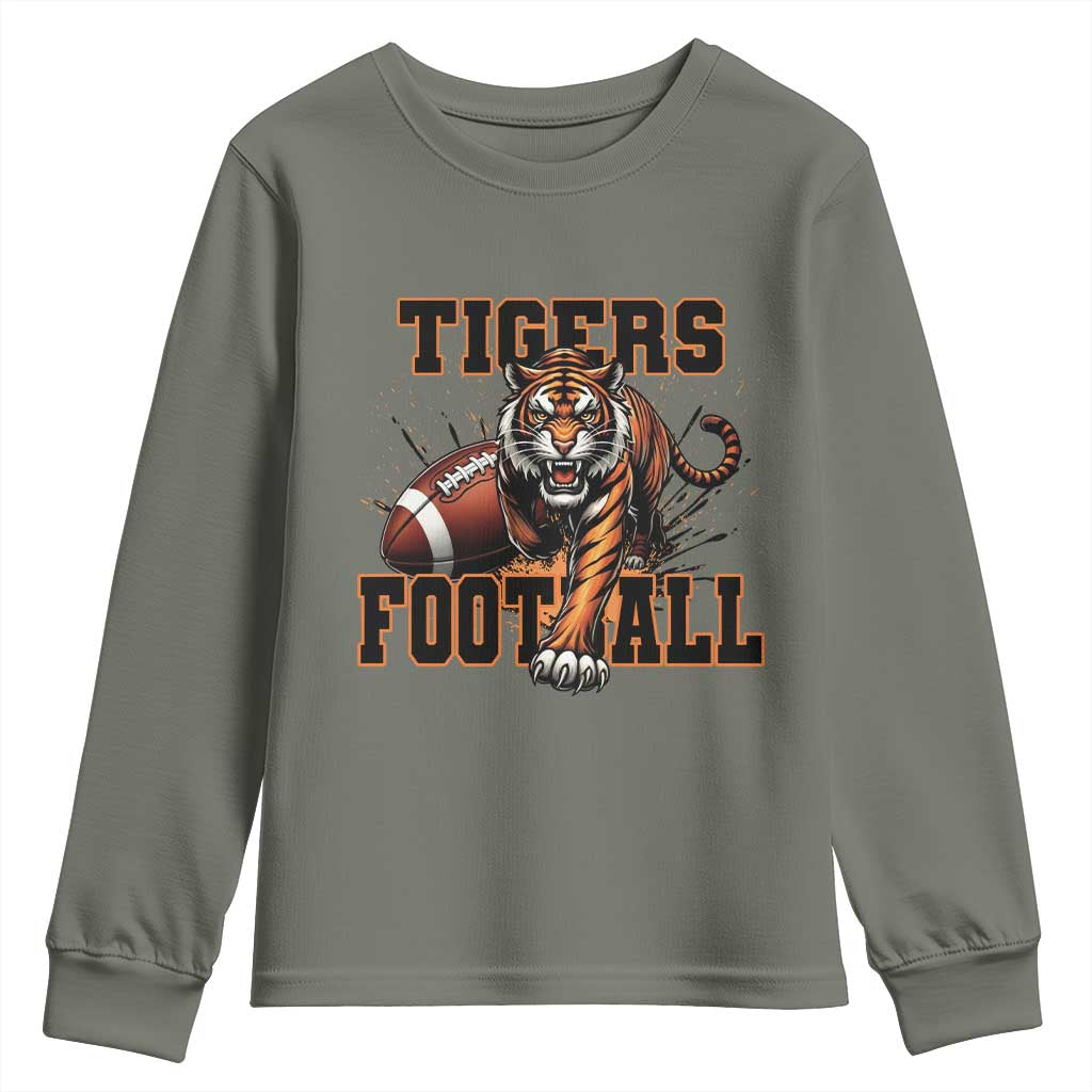 Bengal Tiger Football Youth Sweatshirt Game Day Gift - Wonder Print Shop