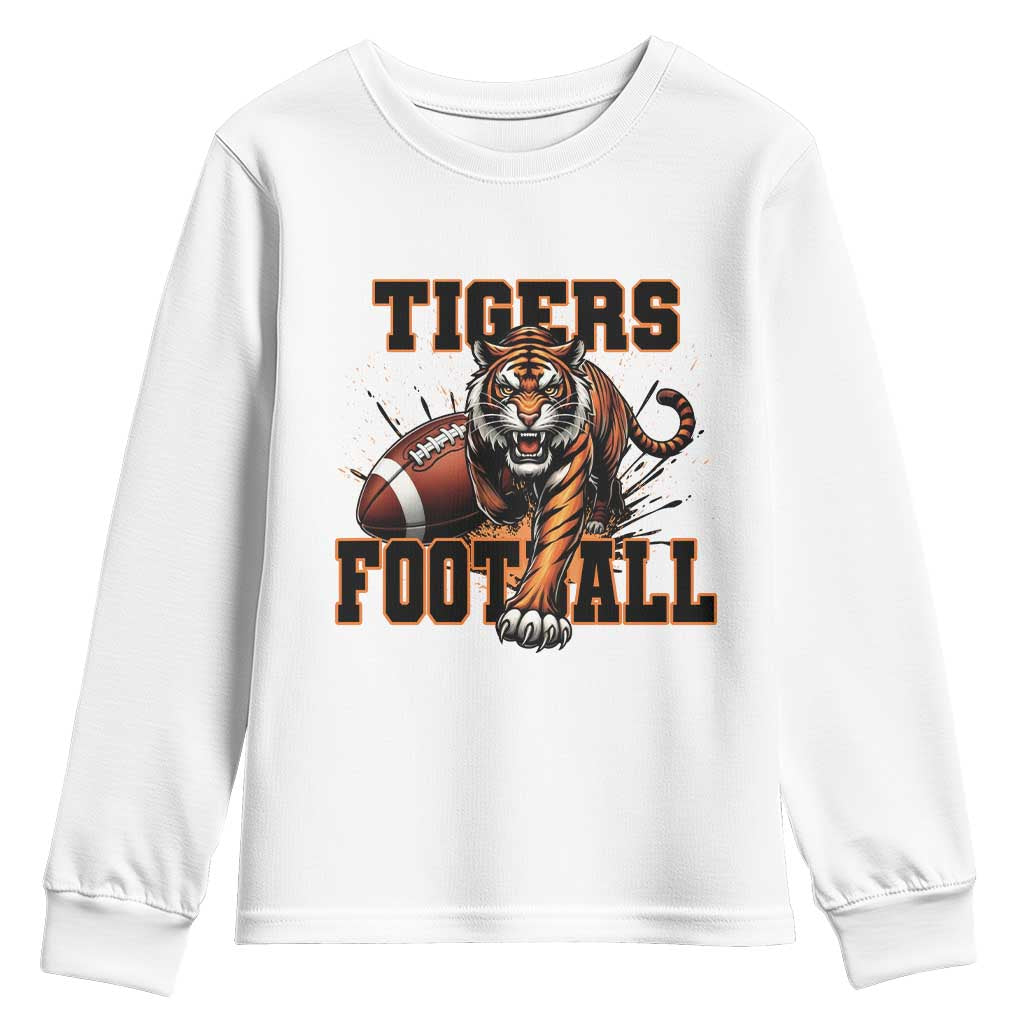 Bengal Tiger Football Youth Sweatshirt Game Day Gift - Wonder Print Shop
