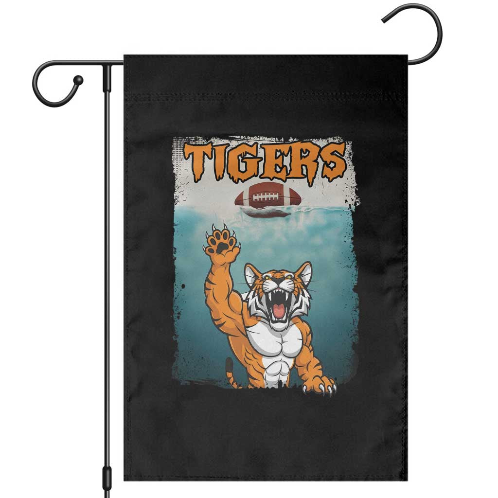 Bengal Tiger Football Garden Flag Horror Parody Gift - Wonder Print Shop