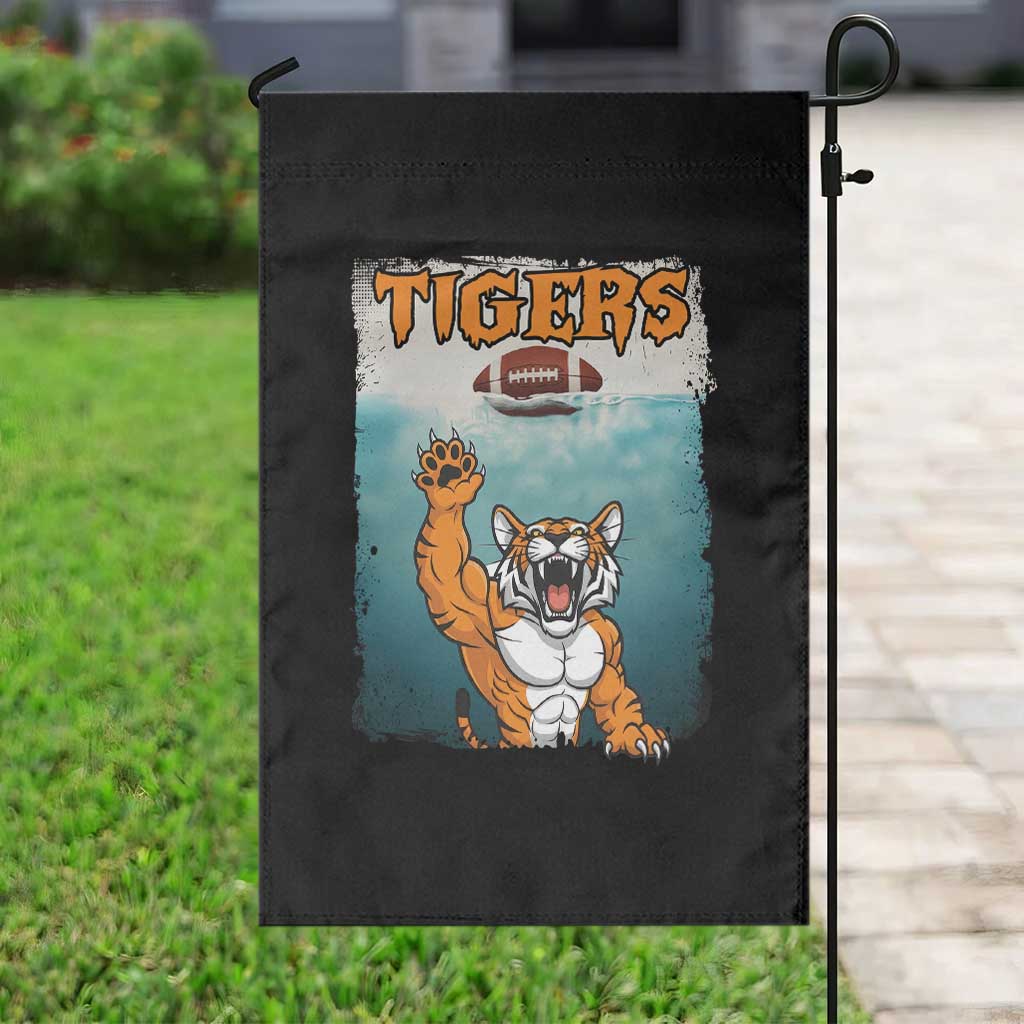 Bengal Tiger Football Garden Flag Horror Parody Gift - Wonder Print Shop