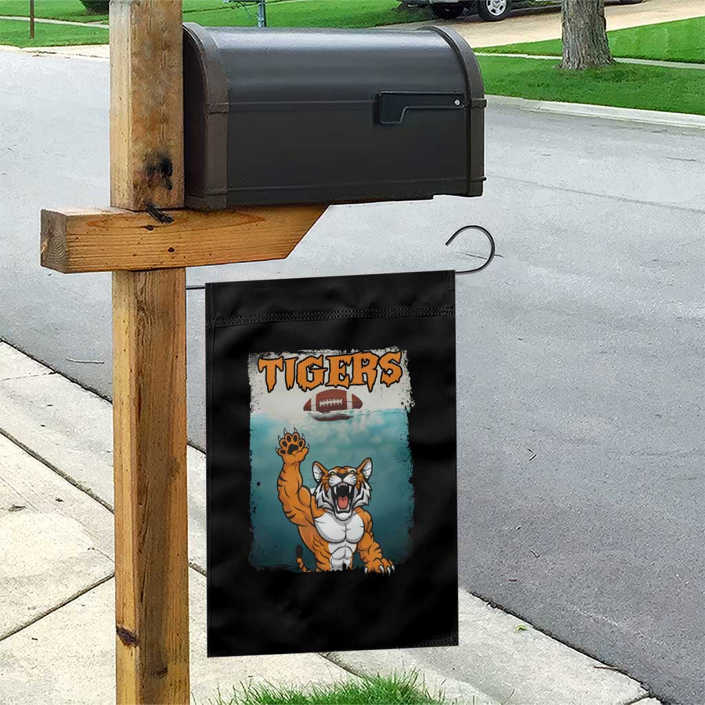 Bengal Tiger Football Garden Flag Horror Parody Gift - Wonder Print Shop