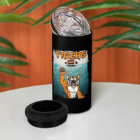 Bengal Tiger Football 4 in 1 Can Cooler Tumbler Horror Parody Gift - Wonder Print Shop