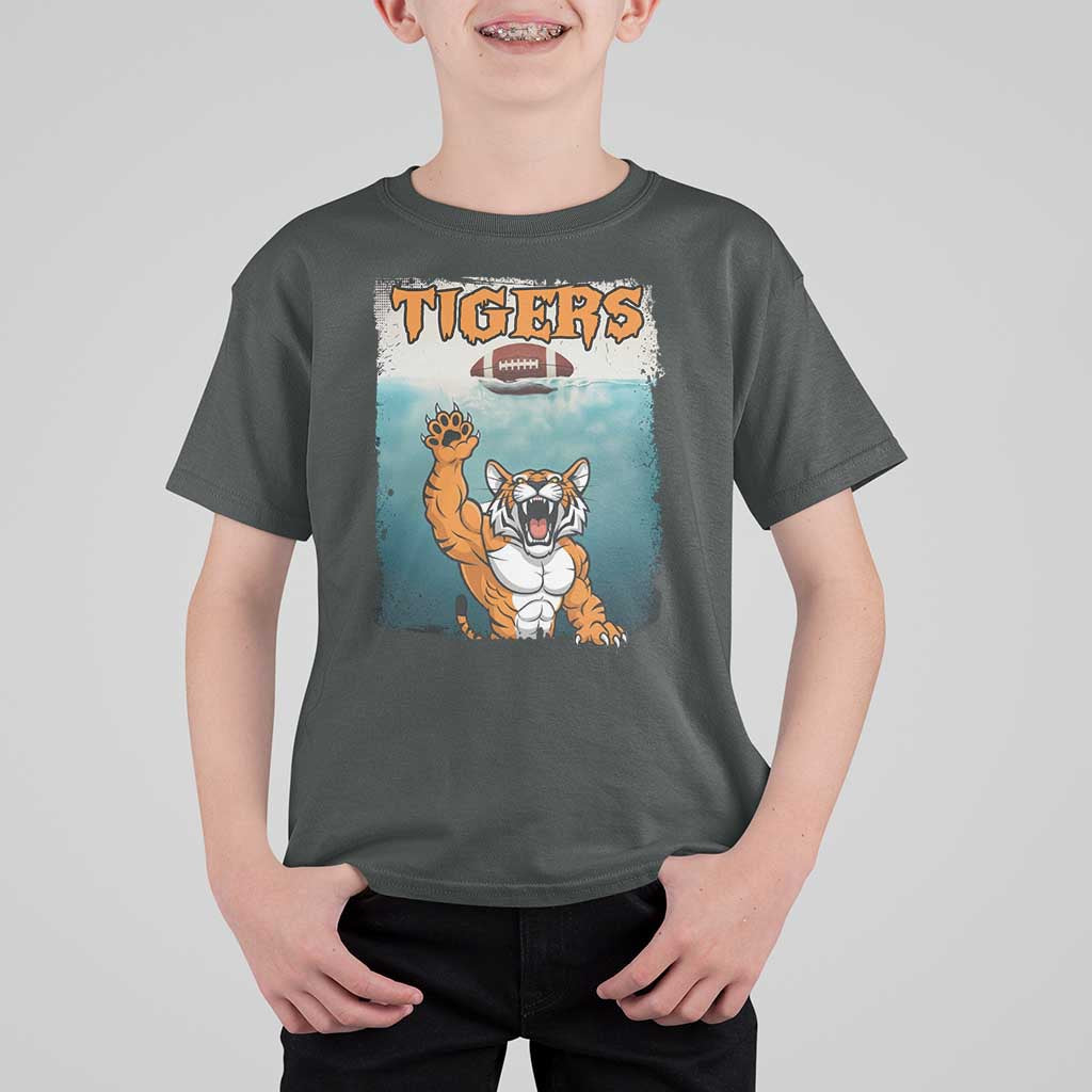 Bengal Tiger Football T Shirt For Kid Horror Parody Gift - Wonder Print Shop