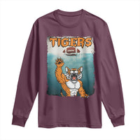 Bengal Tiger Football Long Sleeve Shirt Horror Parody Gift - Wonder Print Shop