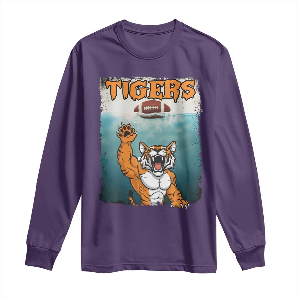 Bengal Tiger Football Long Sleeve Shirt Horror Parody Gift - Wonder Print Shop