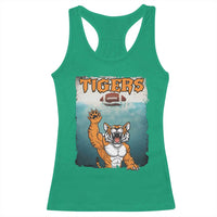 Bengal Tiger Football Racerback Tank Top Horror Parody Gift - Wonder Print Shop