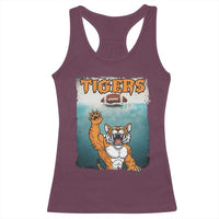 Bengal Tiger Football Racerback Tank Top Horror Parody Gift - Wonder Print Shop