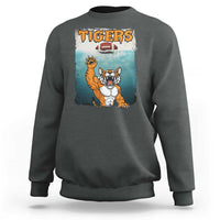 Bengal Tiger Football Sweatshirt Horror Parody Gift - Wonder Print Shop