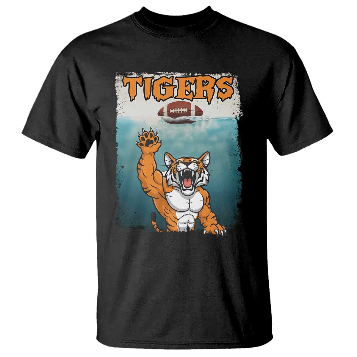 Bengal Tiger Football T Shirt Horror Parody Gift - Wonder Print Shop