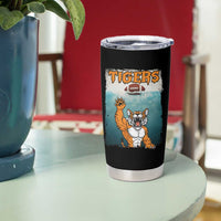 Bengal Tiger Football Tumbler Cup Horror Parody Gift - Wonder Print Shop