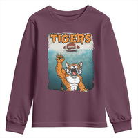 Bengal Tiger Football Youth Sweatshirt Horror Parody Gift - Wonder Print Shop