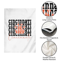 Cincinnati Tiger Paw Garden Flag Football Lover Gift - Wonder Print Shop